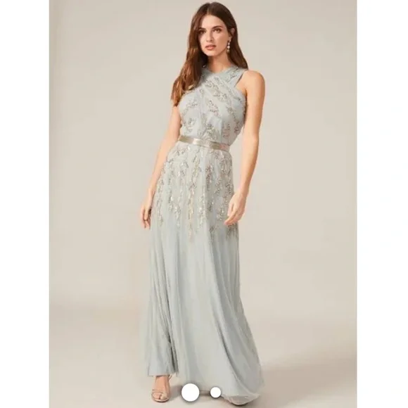 chinese dress ladies Azza Embellished Sequin Maxi Dress main image 0